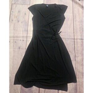 Gap Wrap Dress Size Large Black
